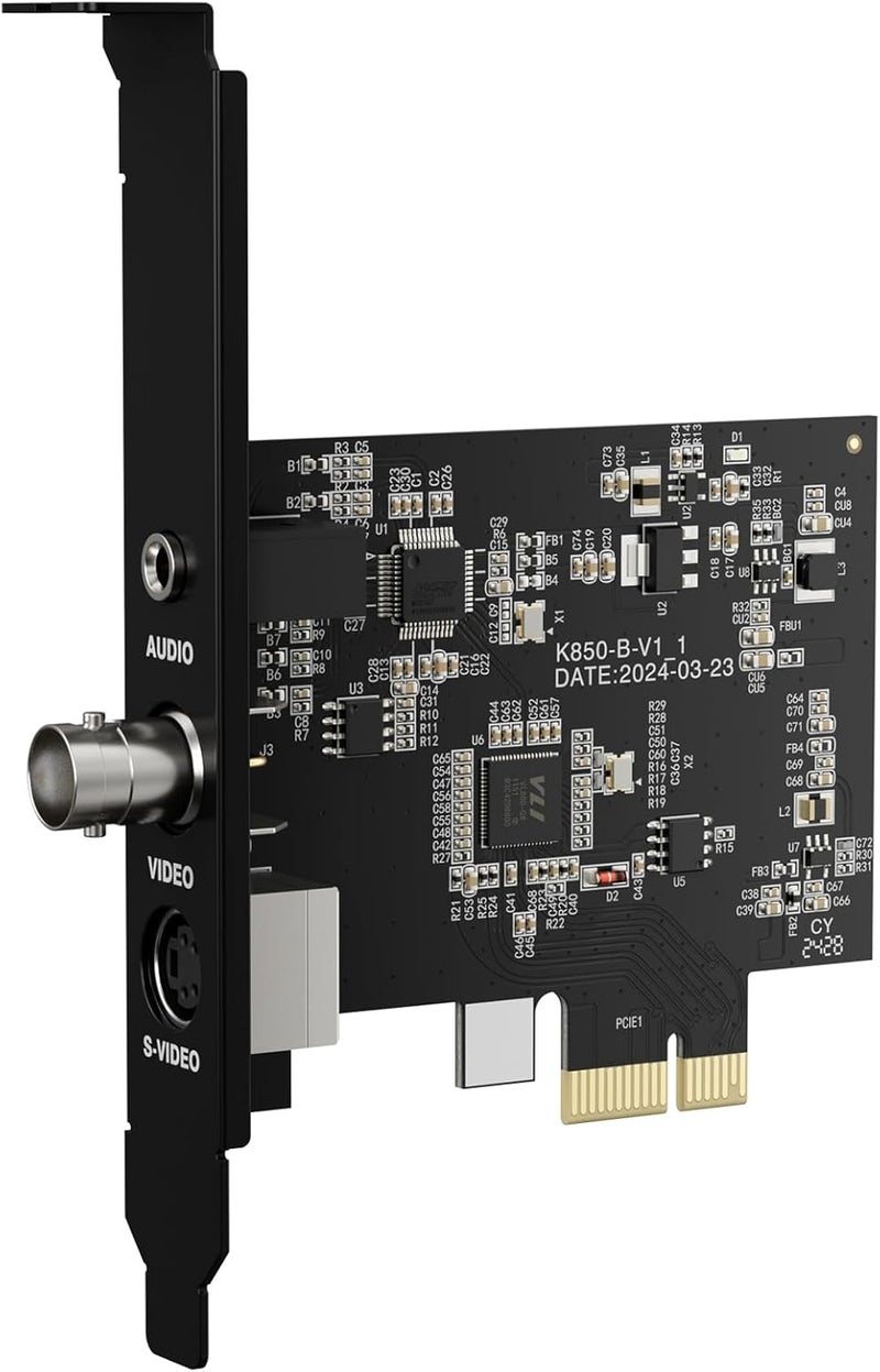 DigitPro PCIE Video Capture Card, HDMI Capture Card for Streaming, Gaming & Recording, HDMI Video Capture Board, Pass-Through with Ultra-Low Latency on Windows 8, 10, 11 & Linux - Image 1